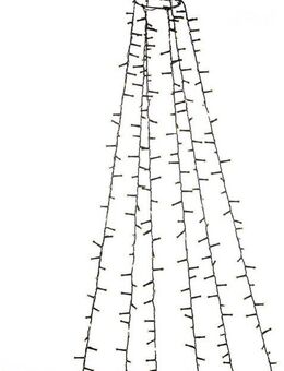 KONSTSMIDE LED-Baummantel, 660-flammig, Micro LED Compactlights Lichterkette mit Ring