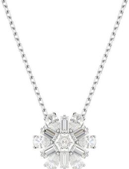 Swarovski Kette mit Anhänger Idyllia E Florere Schneeflocke, mit Swarovski® Zirkonia (synth)