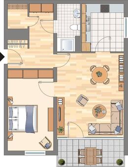Demnächst frei! 2-Zimmer-Wohnung in Dortmund Hörde (WBS erforderlich) - Dortmund