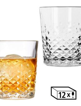 LIBBEY Tumbler-Glas Libbey D.O.F Glas 12er Set -OCULAR-, Glas, 355 ml, hochwertig verarbeitet, im modernen Design