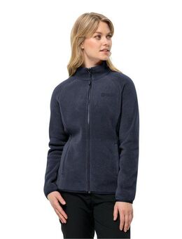 Jack Wolfskin Fleecejacke MOONRISE FZ W mit kurzem Systemreißverschluss für Wanderungen