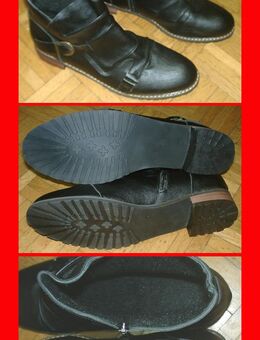 schwarze Herrenstiefelette Gr. 45 mit Reissverschluss NEU - Dassel