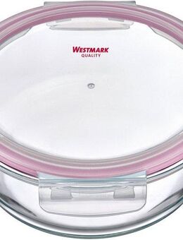 WESTMARK Frischhaltedose Glas-Frischhaltedose, 650 ml, rund, Borosilikatglas, Polyprophylen (PP), Silikon, (1-tlg), mikrowellen- und ofenfest