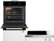 AEG Backofen-Set HH24BSIB, Aqua Clean, Wasserdampfreinigung des Ofens, Autarkes Kochfeld mit SuperFlat Rahmen