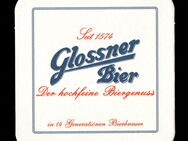 Brauerei Glossner Neumarkt HEFE WEISS Bierdeckel BD Bierfilz Coaster - Nürnberg