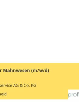Koordinator Mahnwesen (m/w/d) - Lüdenscheid