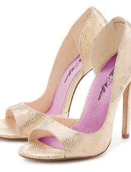 LASCANA Belle Affaire Peeptoe Pumps mit hohem Absatz, High-Heel-Sandalette Verführerischer Sommerschuh, stilvoller, offener Schuh