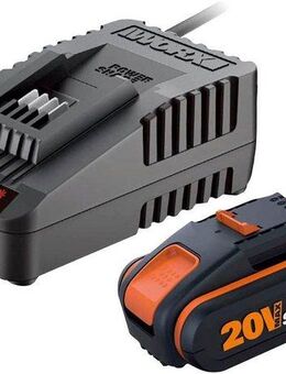 Worx PowerShare, Akku mit Ladegerät 20V/2Ah Akku-Set 2000 mAh, für alle 20/40/80V WORX PowerShare Geräte