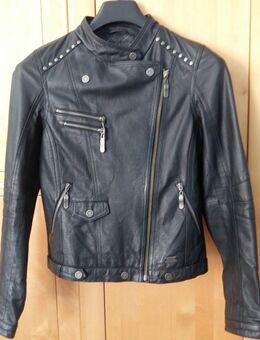 Jacke Lederjacke Biker Echtleder One Green Elephant schwarz xs 34 siehe Maße - Regensburg