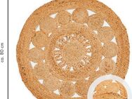 LUXOR living Teppich Balo, rund, Höhe: 6 mm, Juteteppich, reine Naturfaser, handgeflochten, Flecht Design