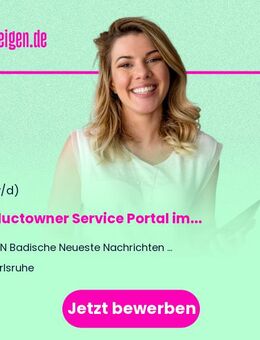 Productowner Service Portal im Digital Team (m/w/d) - Karlsruhe