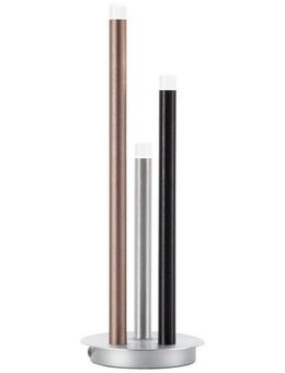 Brilliant Tischleuchte Cembalo, LED fest integriert, Warmweiß, LED Tischlampe 3flg alu/schwarz/braun