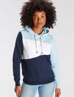 KangaROOS Hoodie Langarm, lockere Passform, Colorblocking-Optik