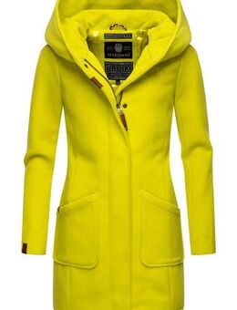 Marikoo Wintermantel Maikoo hochwertiger Mantel in Wollmantel-Optik mit großer Kapuze