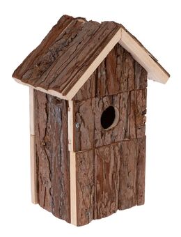 TIAKI Nistkasten Blockhaus - L 17 x B 12,5 x H 26 cm