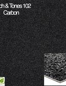 Edle schwarze Interface Teppichfliesen – Touch & Tones 102 Carbon in 46446