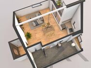 Luxuriöse urbane 1-Zimmerwohnung mit überdachtem Balkon - Homburg