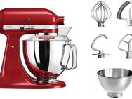 KitchenAid Küchenmaschine 5KSM175PSEER EMPIRE ROT 5KSM175PSEER EMPIRE ROT, 300 W, 4,8 l Schüssel, mit Zubehör im Wert von ca. 112,-€ UVP