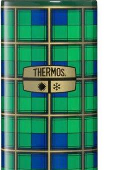 THERMOS Isolierflasche REVIVAL BEVERAGE BOTTLE, Edelstahlkörper, spülmaschinenfest, 0,5l, 18h heiß & 24h kalt, mit Push Button Lid & Trinkbecher mit Griff