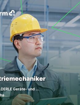 Ausbildung Industriemechaniker / Industriemechanikerin (m/w/d) - Andechs