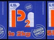 Kurierunion: MiNr. 18 - 20, 07.02.2008, "Stilisierte Buchstaben: Paket- und Päckchenmarken", geänderte Farben, Satz, postfrisch - Brandenburg (Havel)