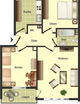 Ab 16.11. frei! 3-Zimmer-Wohnung in Solingen Höhscheid - Solingen (Klingenstadt)