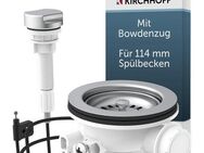 Kirchhoff Siebventil, Korbventil mit Überlaufanschluss+Drehbetätigung, Bowdenzug, Edelstahl