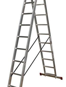 KRAUSE Doppelleiter Corda, 2x11 Sprossen
