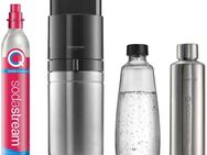SodaStream Wassersprudler DUO inkl. 1x Glasflasche 1 l + 1x Metallflasche 0,8 l, 1x QC, (Set, 4-tlg)