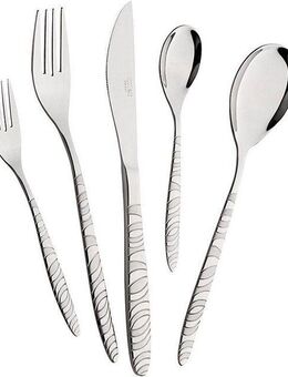 Mulex Besteck-Set Long Beach (60-tlg), 12 Personen, Edelstahl 18/0, teilsatiniert