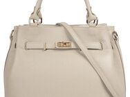 Samantha Look Henkeltasche, echt Leder, Made in Italy, geräumige Henkeltasche mit Smartphonefach