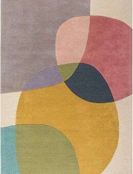 FLAIR RUGS Wollteppich Glow, rechteckig, Höhe: 8 mm, fußbodenheizungsgeeignet, mit Hoch-Tief-Effekt, gemustert