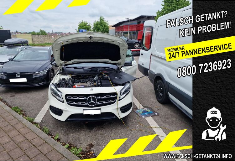 Falsch getankt in Ansbach? Ihre mobile 24h Soforthilfe - Burgoberbach