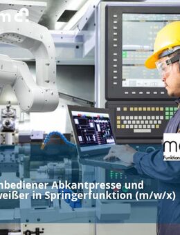 Maschinenbediener Abkantpresse und MAG-Schweißer in Springerfunktion (m/w/x) - Spraitbach