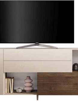 INOSIGN Sideboard Monaco in Breite 241 cm, Anrichte mit Tür, Klappe und 2 Schubkästen, Stauraumschrank – sanftes Schließen, edles Design, viel Platz