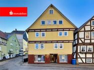 Sanierungsbedürftiges Fachwerkhaus mit Gewerbeeinheit in der Altstadt mit Potential - Bad Wildungen