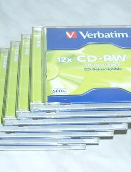 7 Verbatim CD-RW Rohlinge 700MB/80min. 8-12x speed „JewelCase" - Andernach