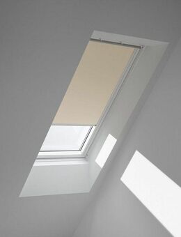 Verdunklungsrollo DKL M06 1085SWL, VELUX, verdunkelnd, ohne Bohren, in Führungsschienen, VELUX »Pick & Click!«, weiße Führungsschienen & Griffleiste
