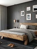 Bett Heinrich 180 x 200 cm Eiche Rustic massiv geölt HEI-180 in 32278
