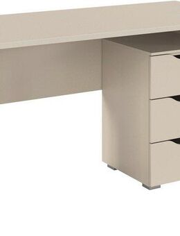 rauch Schreibtisch Stauraum Kinderschreibtisch Jugendschreibtisch Landhausstil MARLENE (Breite 140 cm), mit 3 geräumigen Schubladen und Soft-Close-Funktion MADE IN GERMANY