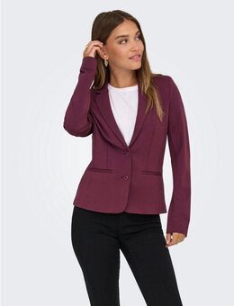 ONLY Jerseyblazer ONLPOPTRASH – 2-Knopf Blazer mit taillierter Silhouette regular fit, Milano Rib, Materialmix, Reverskragen, unifarben