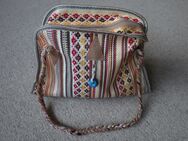 Ethno Hippie Umhängetasche gelb braun rot beige schwarz 35,5 cm - Niddatal