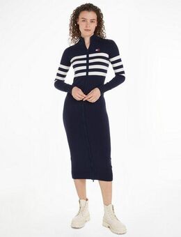 Tommy Jeans Sweatkleid TJW STRIPE MIDI SWEATER DRESS mit Streifendesign