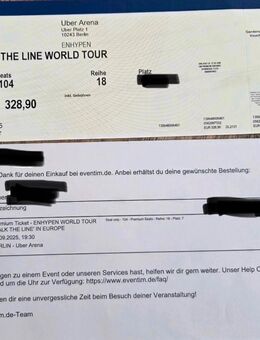 2 premium Sitzplätze ENHYPEN am 01.09.2025 in Berlin - Röthenbach im Emmental