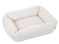 TIAKI Hundebett Lazy Bear, ecru - Größe M: L 70 x B 55 x H 20 cm