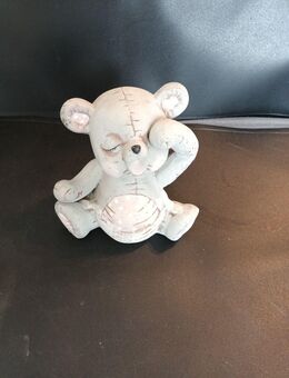 Teddybär Spardose Keramik ca. 14cm hoch ca. 8cm breit ca. 11cm lang - Essen