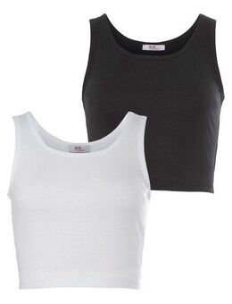 Flashlights Crop-Top (Packung, 2-tlg., 2er- Pack) kurze Länge