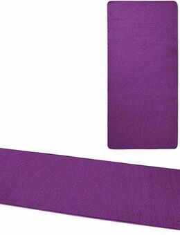 HANSE Home Bettumrandung Fancy, Höhe 7 mm, (3-tlg), Unifarben, Bettvorleger, 3-teiliges Läufer-Set fürs Schlafzimmer