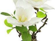 Kunstblume Magnolie im Topf, I.GE.A., Höhe 33 cm, Künstlich wie echt Deko Blume Zimmerpflanze Baum klein Magnolienblüten