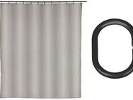 SCHÖNER WOHNEN-Kollektion Duschvorhang »Mayour« Breite 180 cm (Set, 17-tlg), aus recyceltem Polyester, wasserabweisend, mit 16 Duschvorhangringen